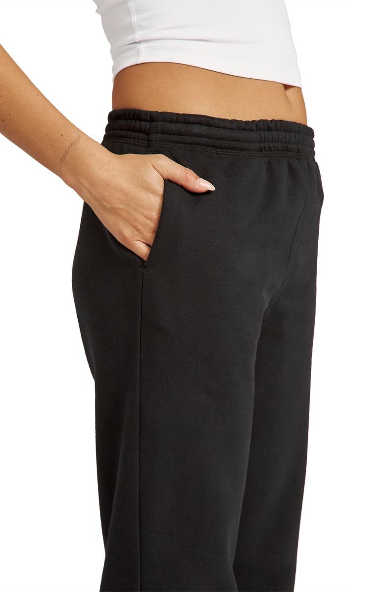 Beyond Yoga On the Go Cotton Blend Joggers, Alternate, color, Black