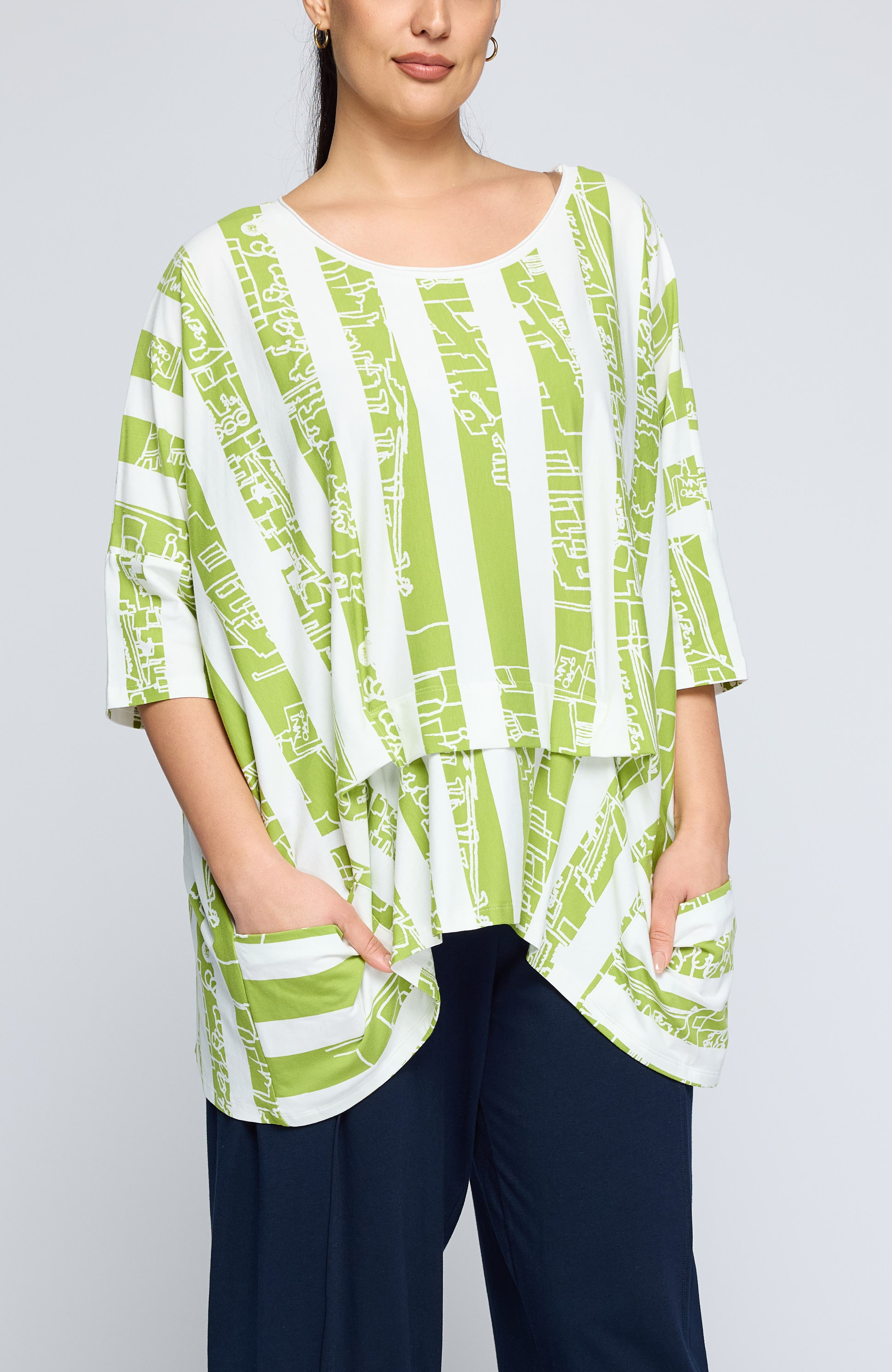 Emryn Striped Jersey Tunic - image 2