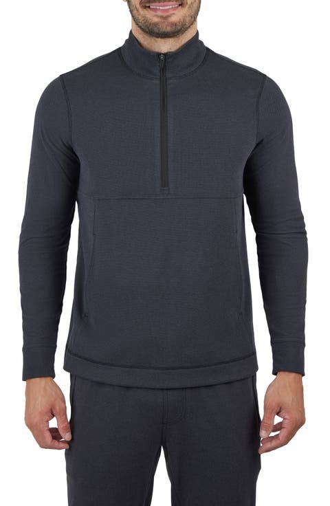 Silicon Tek Scuba Knit Half Zip Pullover