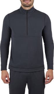 90 DEGREE BY REFLEX Silicon Tek Scuba Knit Half Zip Pullover
