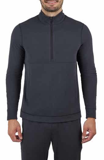 90 DEGREE BY REFLEX Silicon Tek Scuba Knit Half Zip Pullover