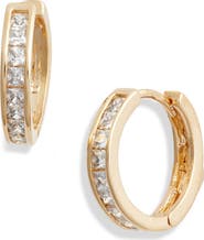 Child of Wild Bronte Cubic Zirconia Huggie Hoop Earrings