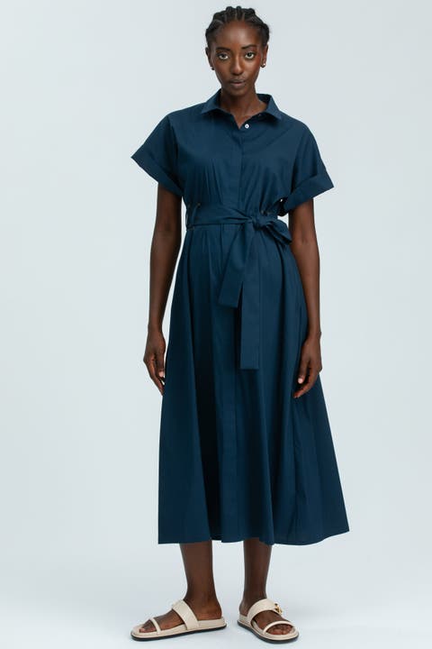 Asia Maternity Shirt Dress in Poplin