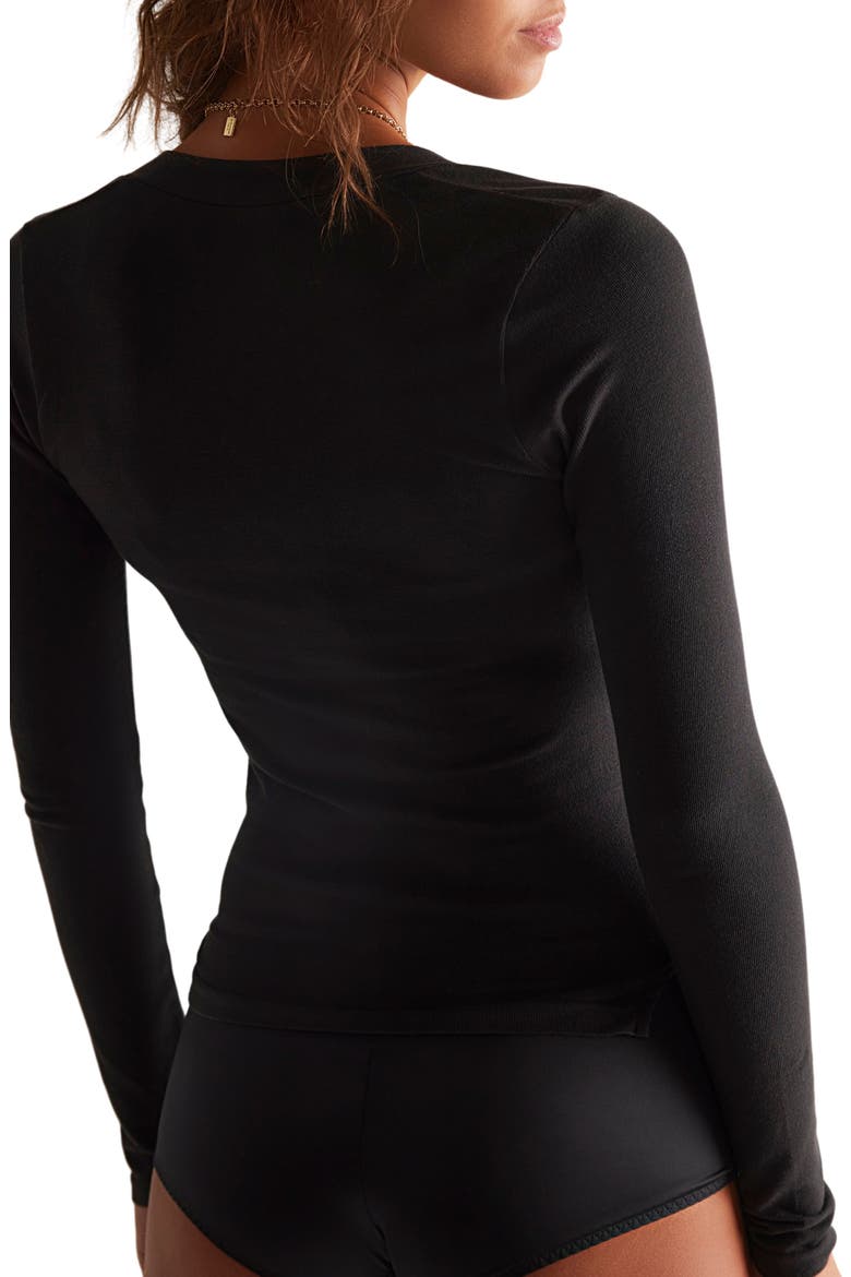 Wide Awake Jersey Henley, Alternate, color, BLACK
