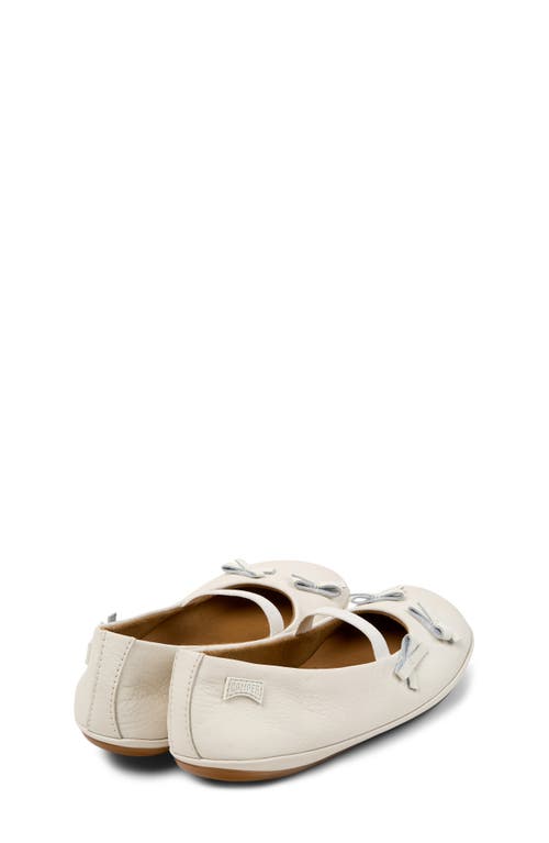 Shop Camper Twins Ballet Flat In White Natural