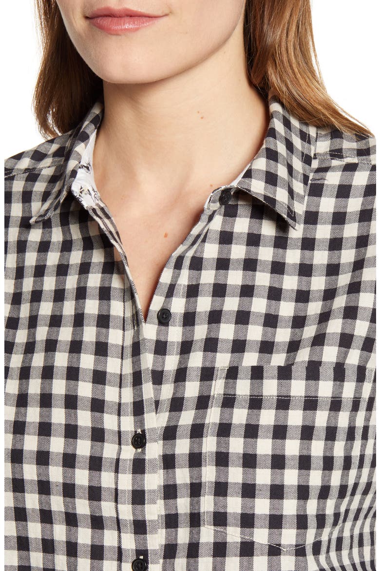 Check One-Pocket Shirt, Alternate, color, BLACK MULTI