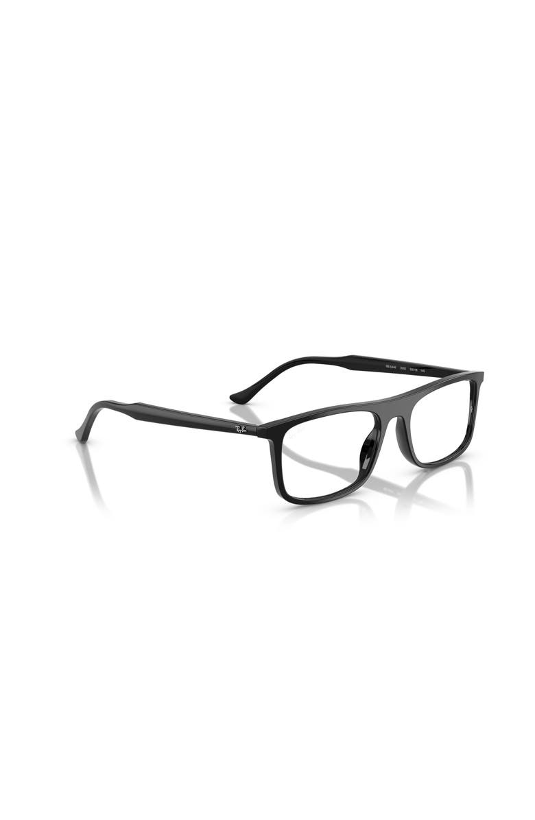 Ray-Ban 55mm Rectangle optical glasses, Alternate, color, Black