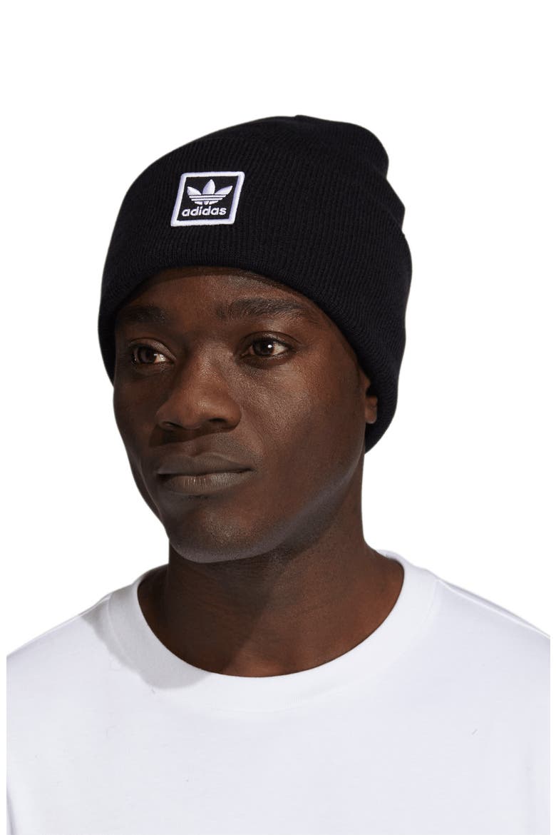 adidas Original Tall Knit Beanie, Alternate, color, BLACK/ WHITE