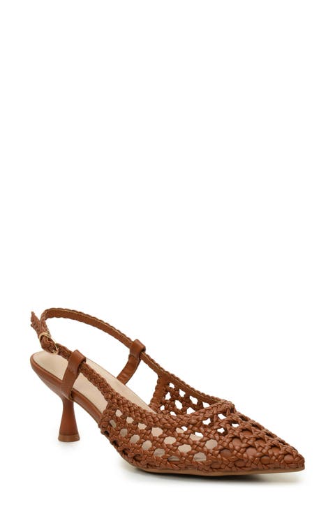 Knotty Braided Slingback Pump (Women)
