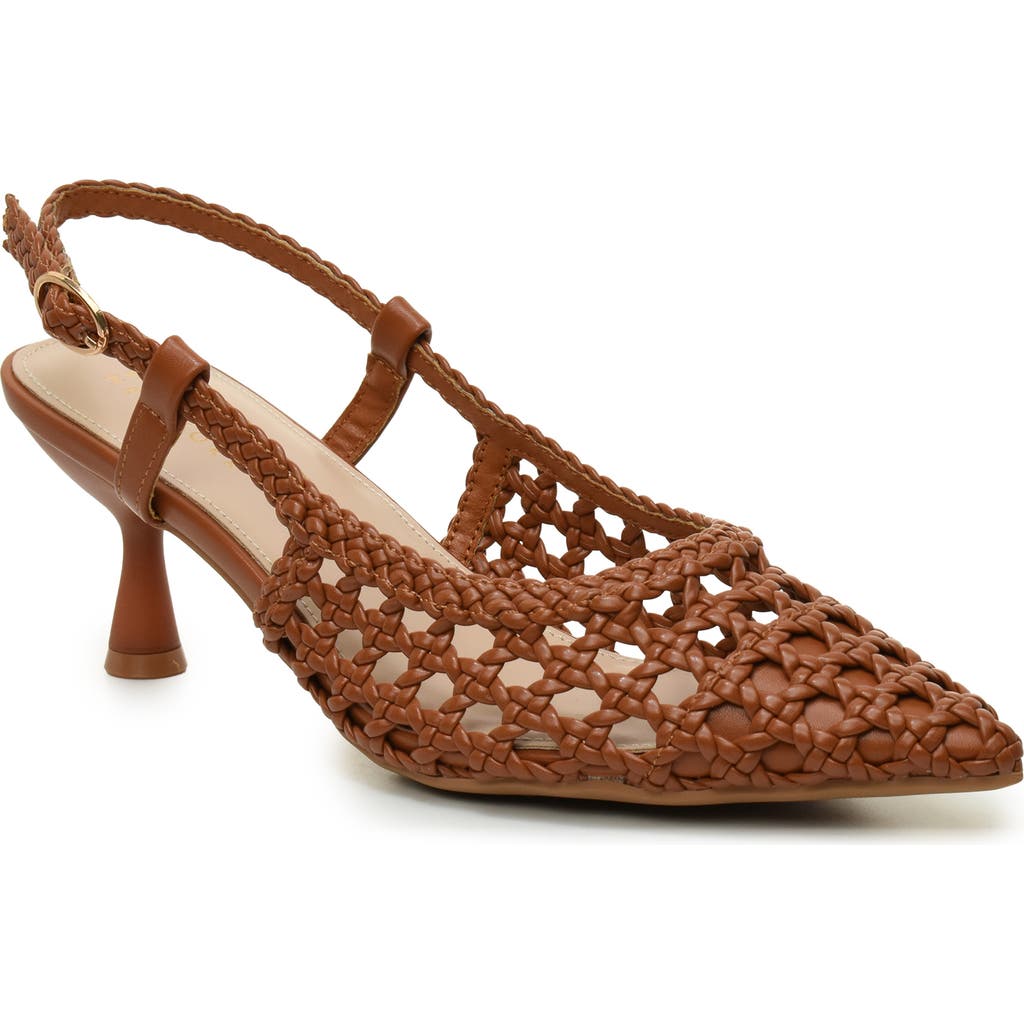 NICOLE MILLER NICOLE MILLER KNOTTY BRAIDED SLINGBACK PUMP