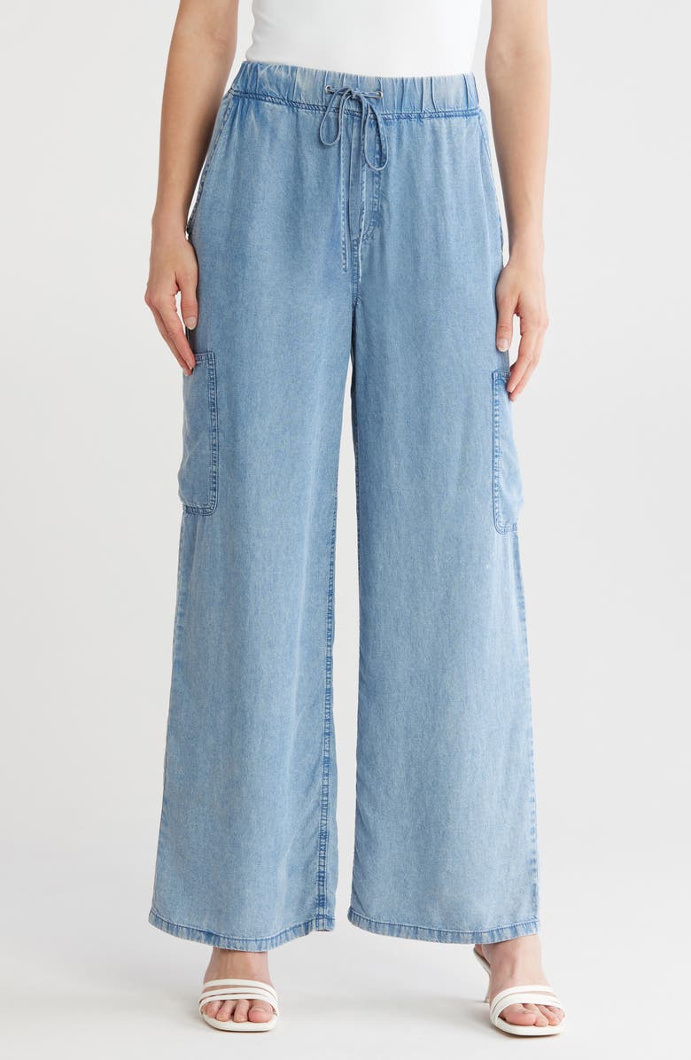 FOR THE REPUBLIC Tencel<sup>®</sup> Lyocell Wide Leg Pants, Main, color,