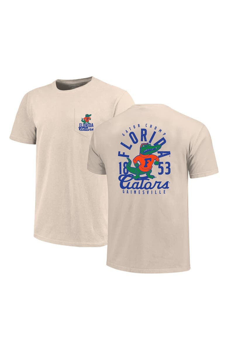 IMAGE ONE Men's Cream Florida Gators Big & Tall Mascot Overlay Essential Pocket T-Shirt, Main, color,
