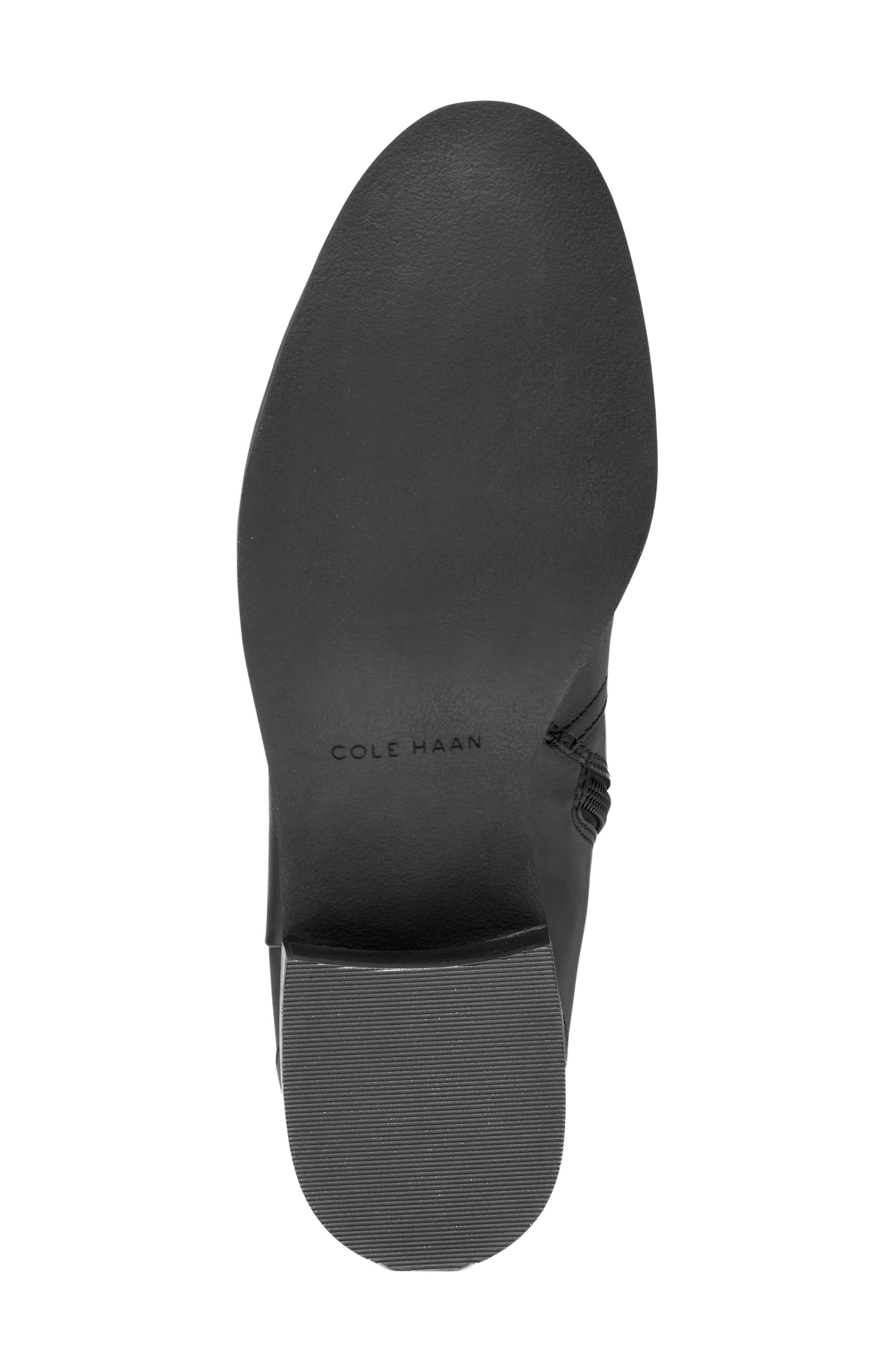 Haddie Ankle Bootie, Alternate, color, BLACK LEATHER