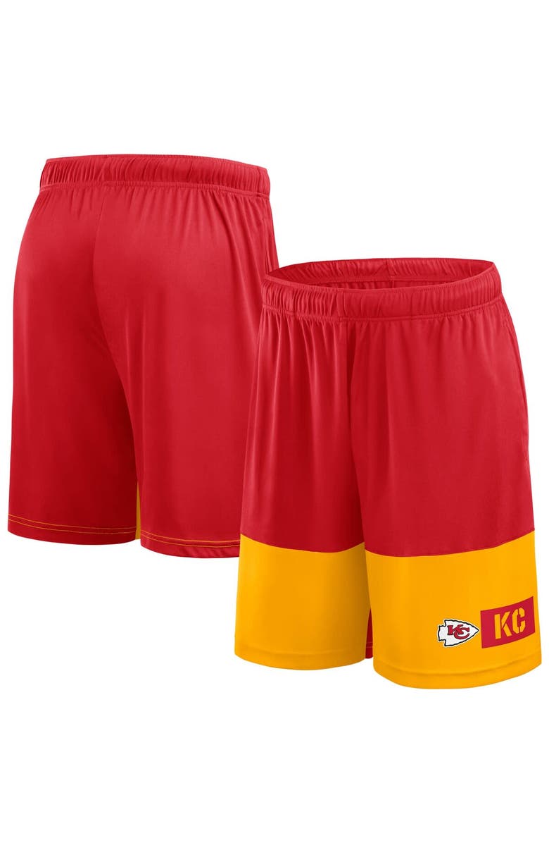 FANATICS Men's Fanatics Red/Gold Kansas City Chiefs Big & Tall Best of the Best Performance Shorts, Alternate, color, Red