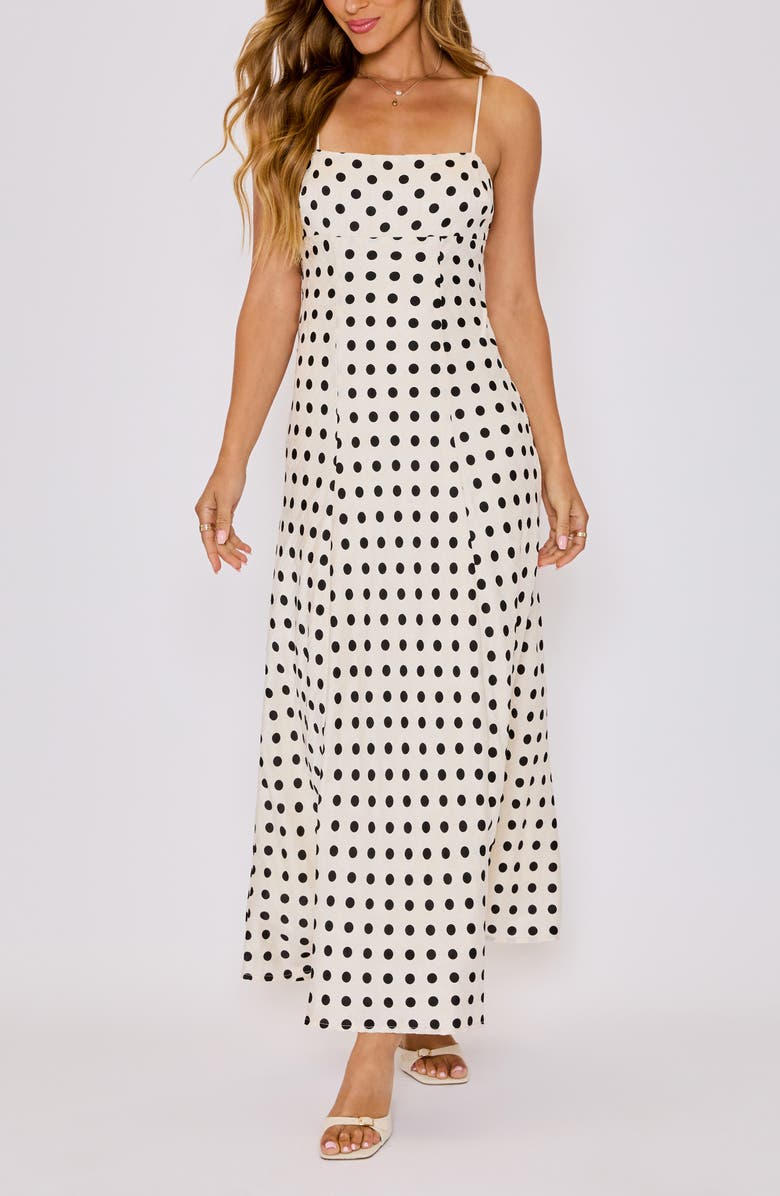 VICI Collection Paulina Polka Dot Maxi Dress, Alternate, color,