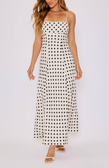 Paulina Polka Dot Maxi Dress