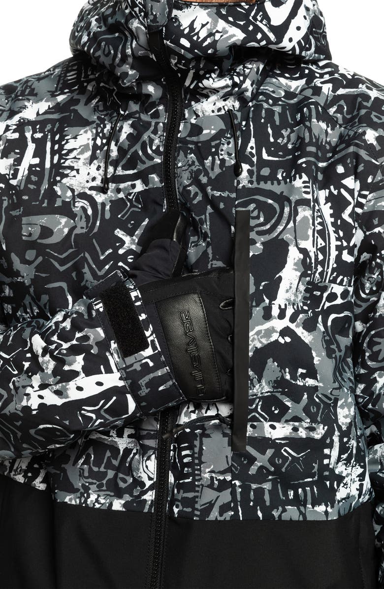 Quiksilver Mission Print Waterproof Jacket, Alternate, color, 
