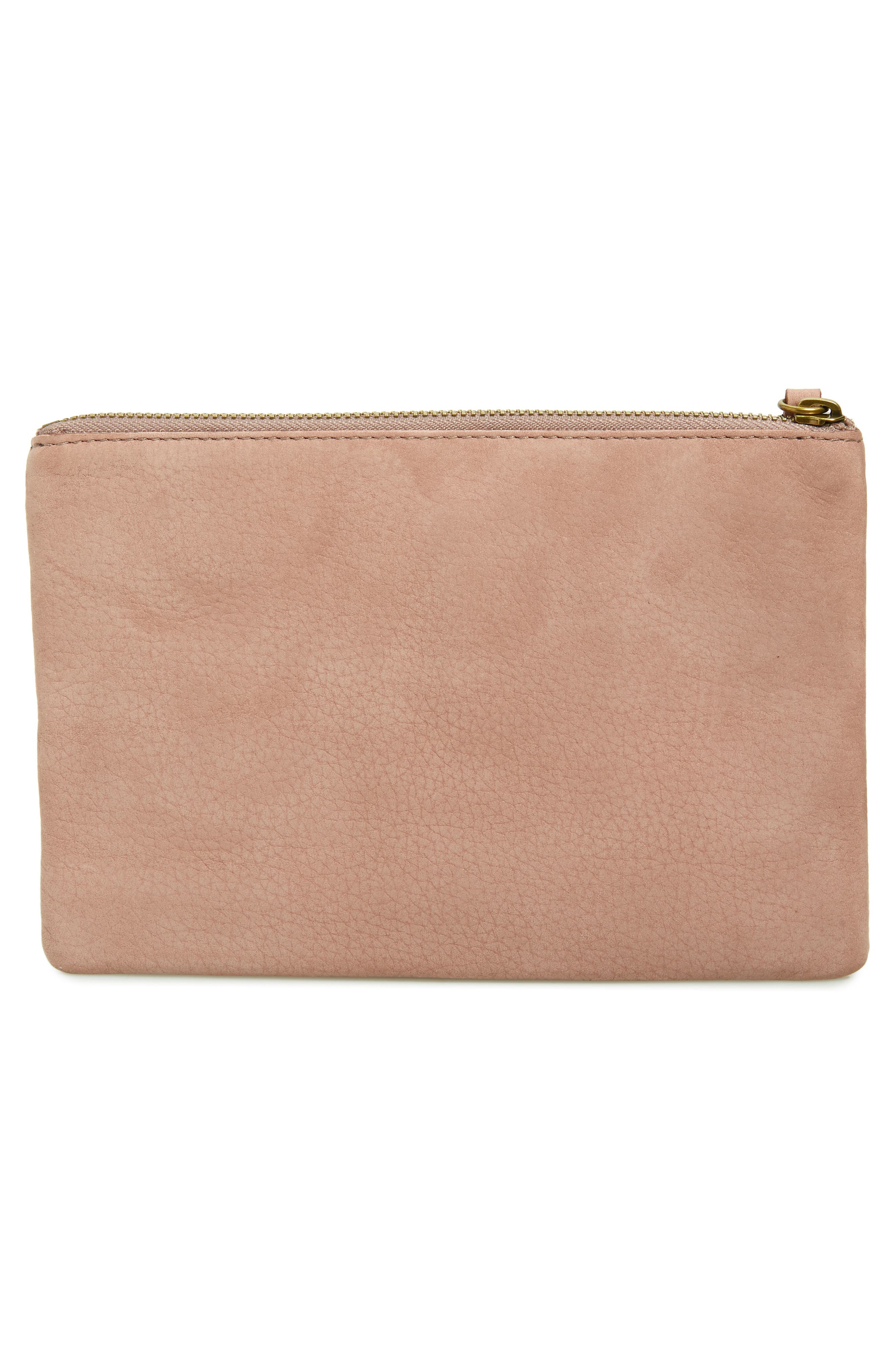 The Leather Pouch Clutch, Alternate, color, FLAG PURPLE