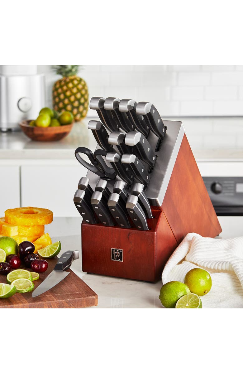 HENCKELS CUTLERY Statement Knife Block 20-Piece Set, Alternate, color, Stainless Steel