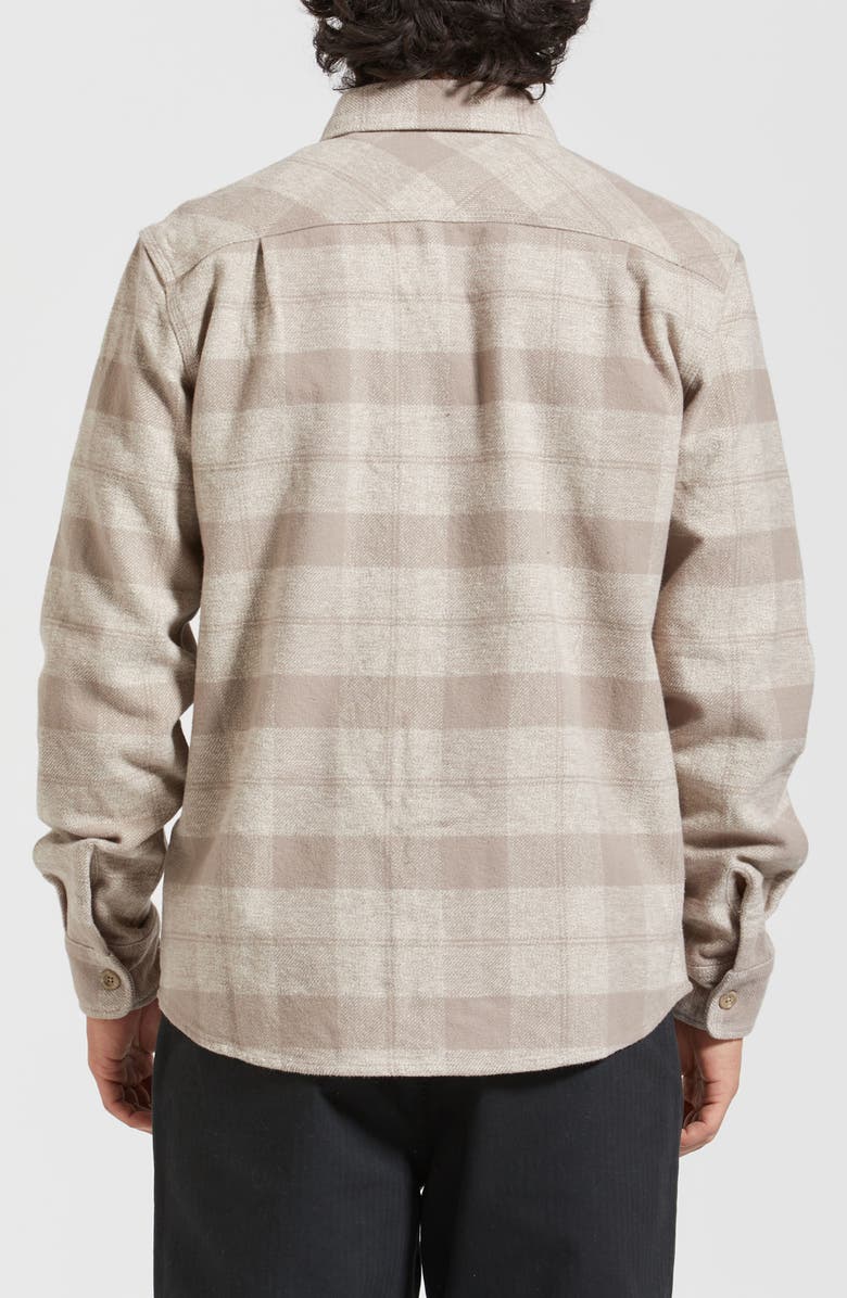 Brixton Bowery Heavyweight Flannel Button-Up Shirt, Alternate, color, 