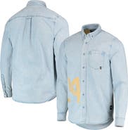 THE WILD COLLECTIVE Men's The Wild Collective Blue LAFC Denim Button-Down Long Sleeve Shirt