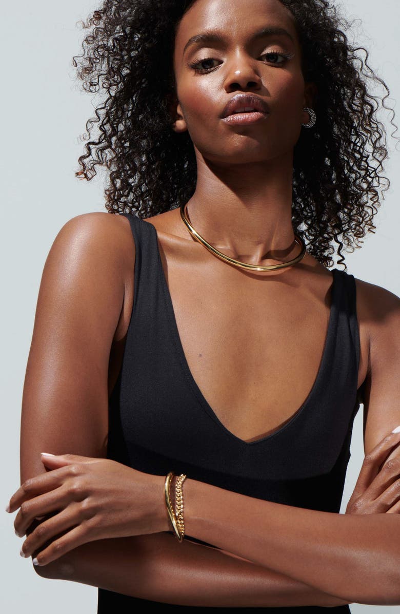 DEMARSON Miley 2.0 Collar Necklace, Alternate, color, Gold