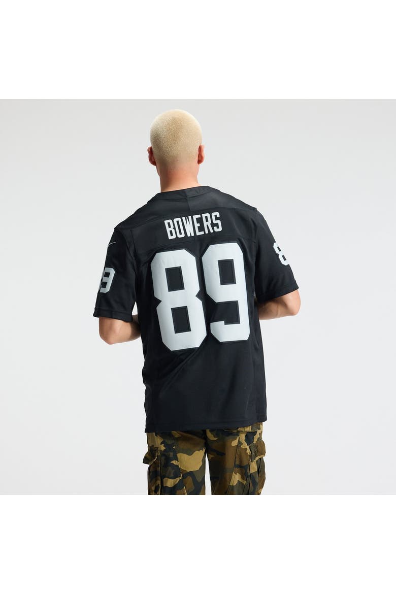 Men's Nike Brock Bowers Black Las Vegas Raiders Team Vapor F.U.S.E. Stitched Limited Jersey, Alternate, color, Black