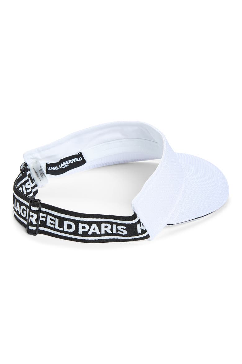 Choupette Visor, Alternate, color, WHITE