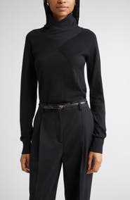 TOTEME Merino Wool Crossover Sweater