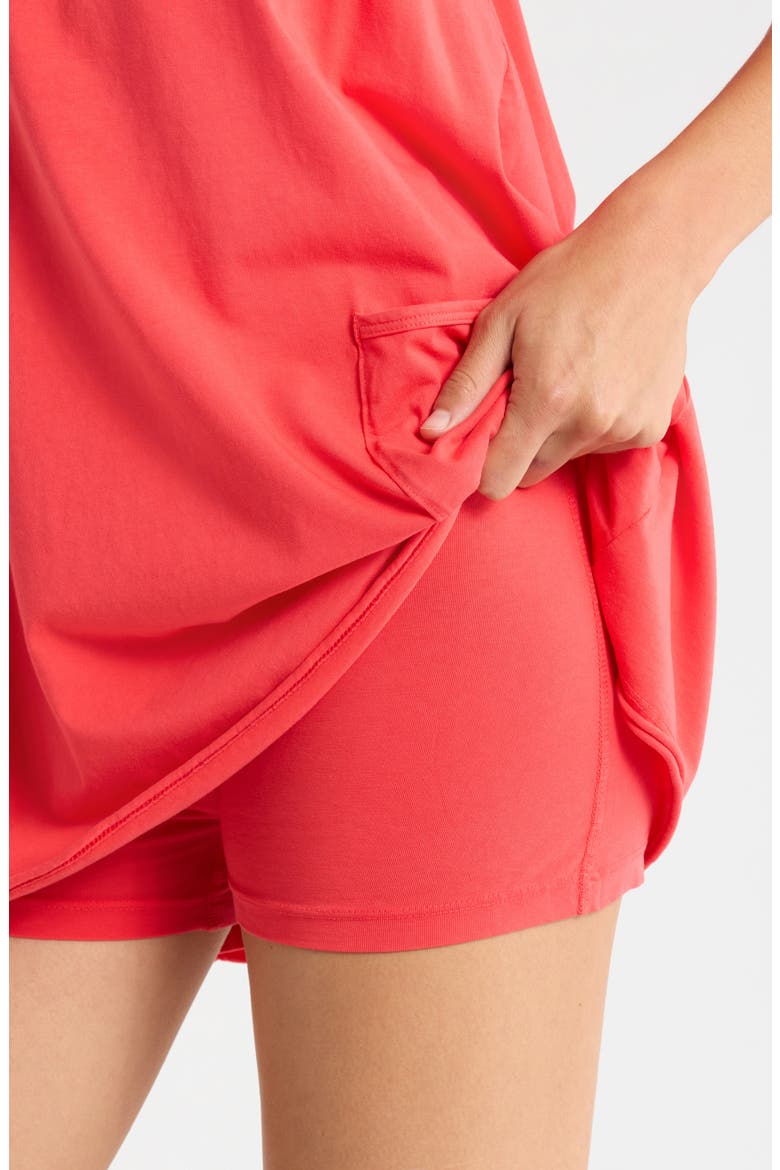 FP Movement Hot Shot Racerback Romper, Alternate, color, GRAPEFRUIT