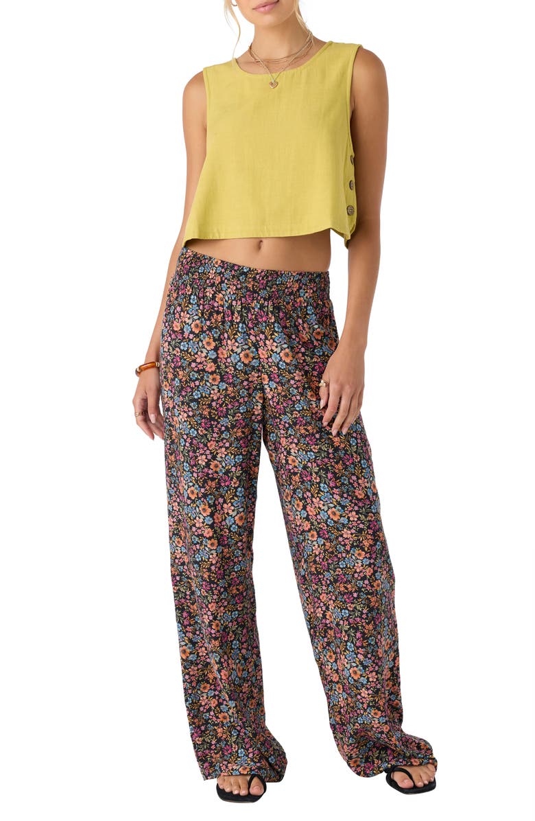 O'Neill Jonie Ditsy Floral Wide Leg Pants, Alternate, color,