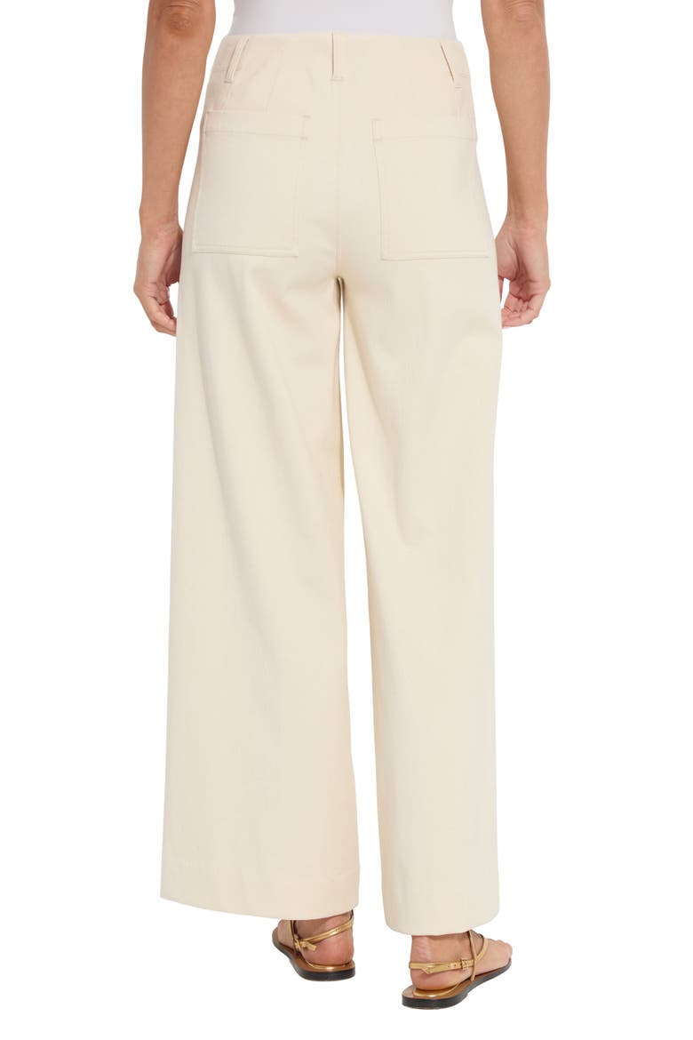 Nova High Waist Pintuck Wide Leg Jeans, Alternate, color, COCO CLAY