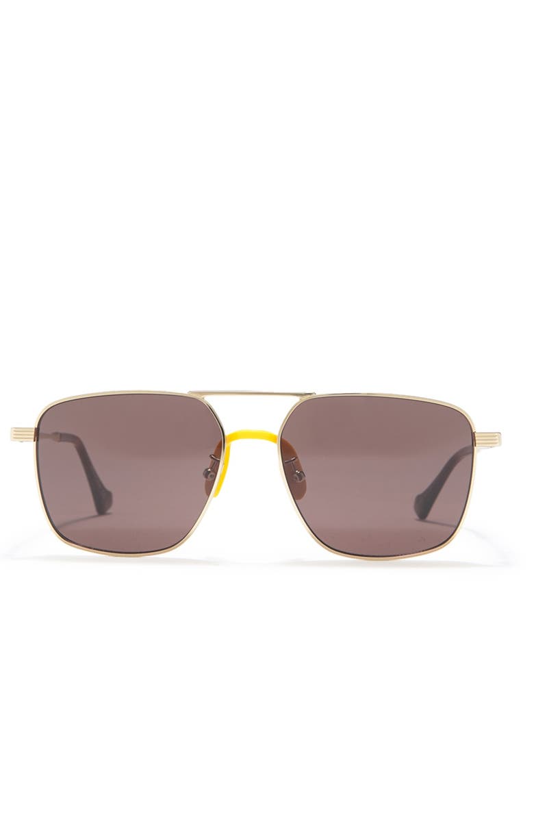 Gucci 57mm Square Sunglasses, Alternate, color,