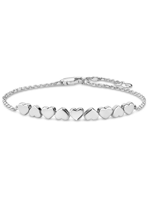 Devata Sweet Heart Chain Bracelet In Metallic
