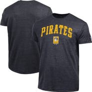 Champion Men's Champion Black Pittsburgh Pirates Cooperstown Wordmark Lockup Tri-Blend T-Shirt