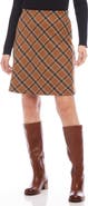 Karen Kane Plaid Bias Cut Skirt
