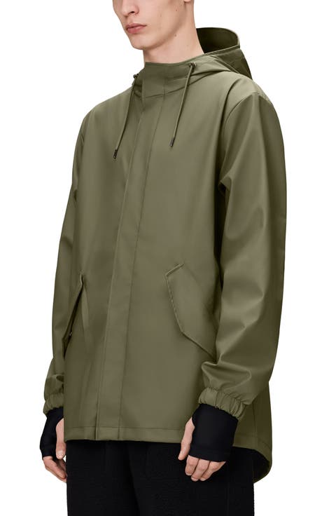 Fishtail Hooded Waterproof Rain Jacket