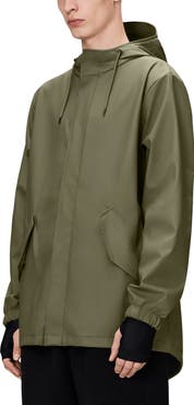Rains Fishtail Hooded Waterproof Rain Jacket