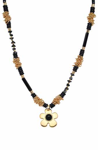 Rebecca Flower Pendant Necklace