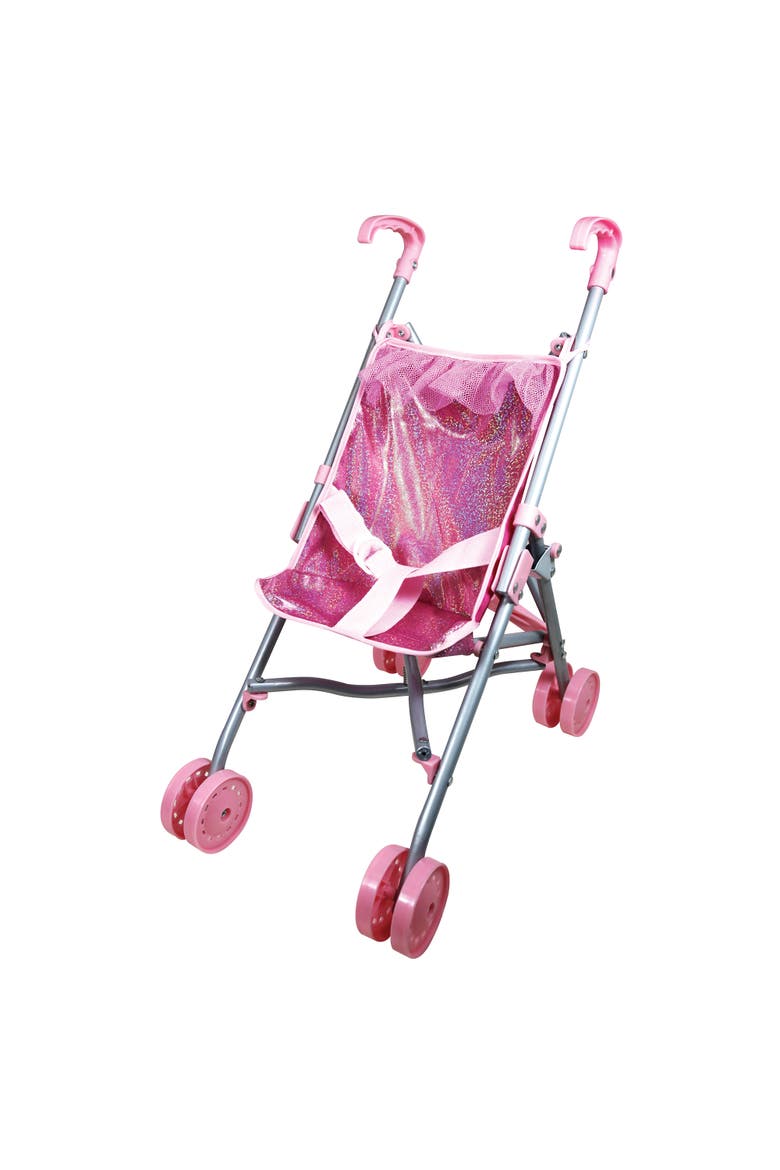 Doll Stroller Set 12 Inch Princess Ella Doll Blue Gown, Alternate, color, Multicolored