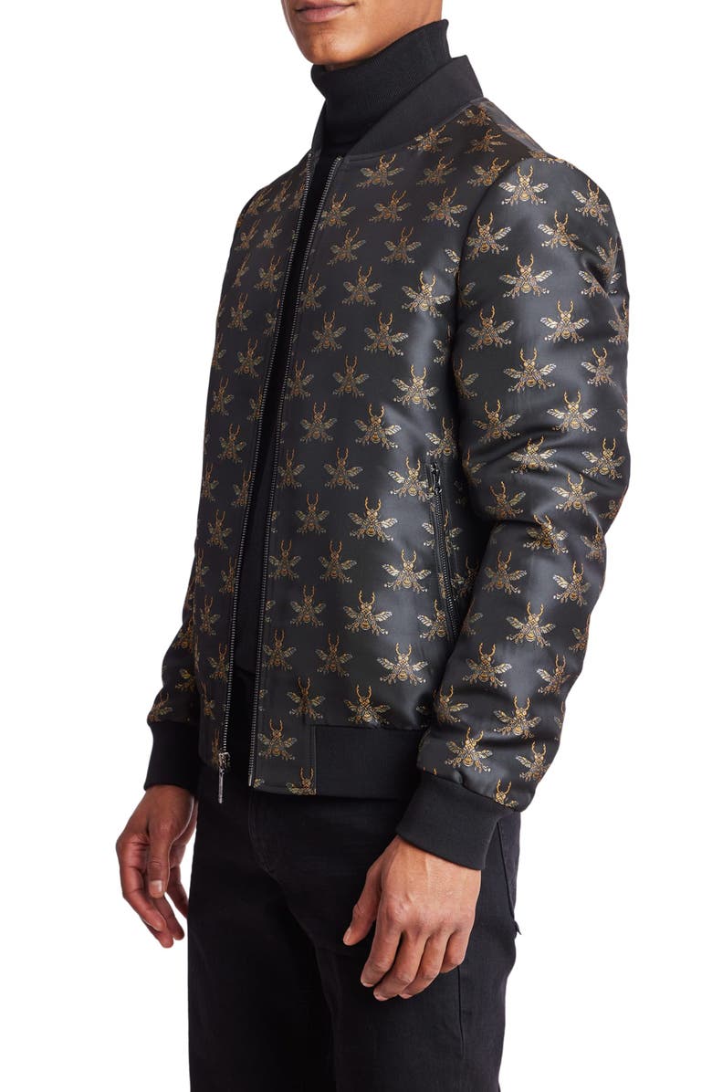 PAISLEY & GRAY Hyde Bee Jacquard Bomber Jacket, Alternate, color, 