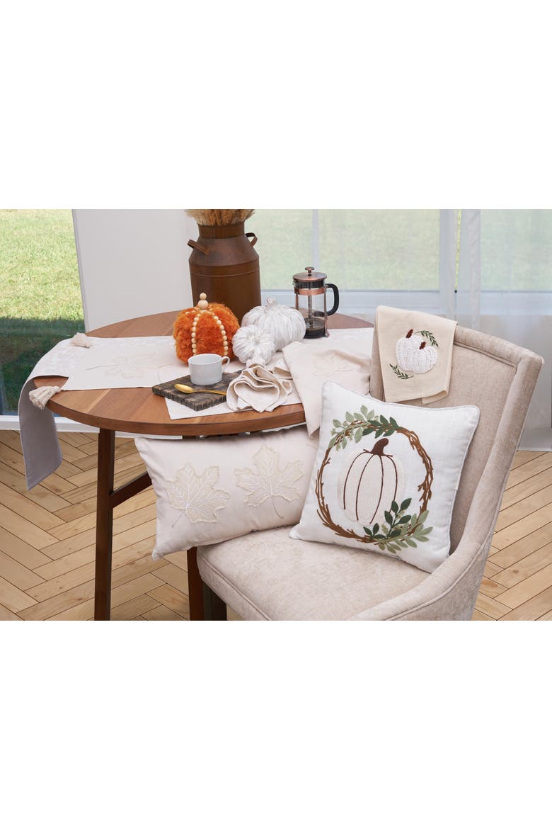 Warm Harvest Leaves Napkins Set of 6, Alternate, color, Beige