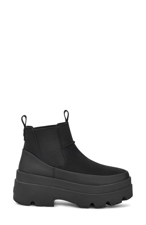 Ugg ® Brisbane Waterproof Platform Chelsea Boot In Black