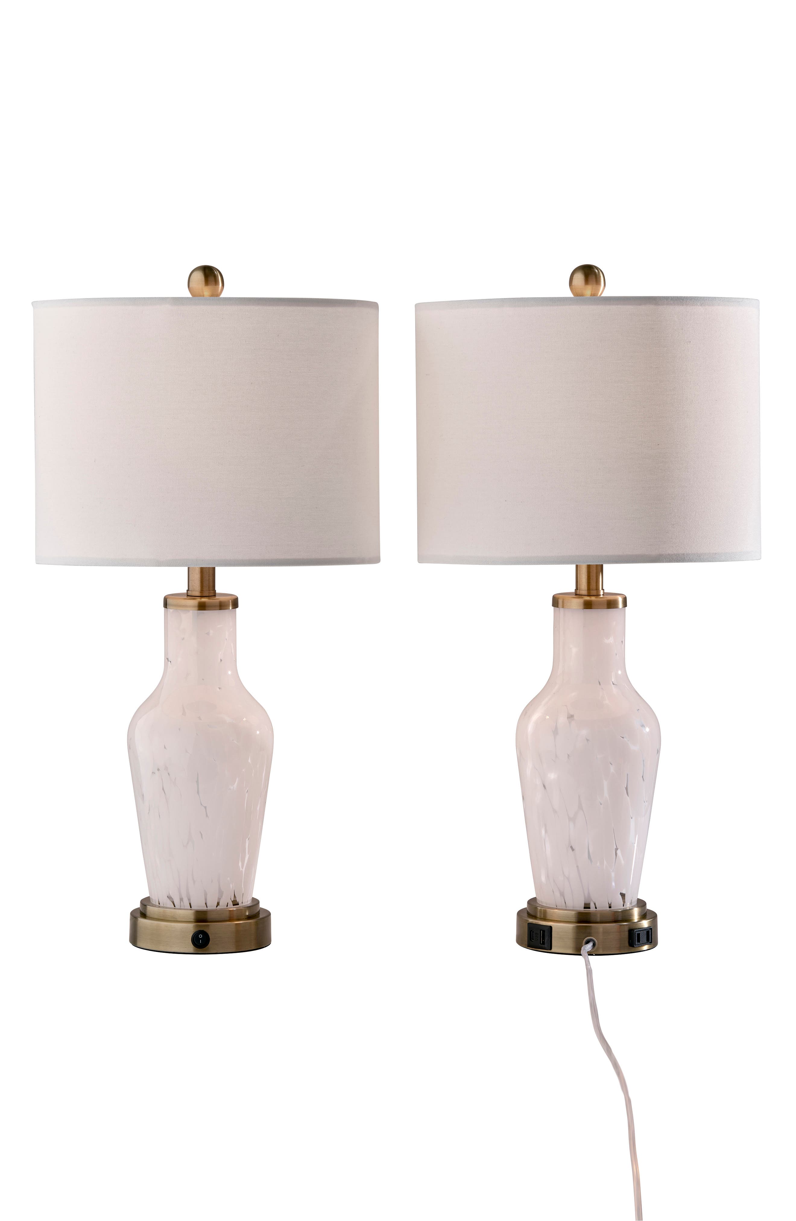 ANTIQUE BRASS/ WHITE