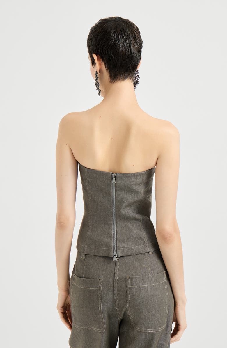 Brunello Cucinelli Bandeau top, Alternate, color, Olive