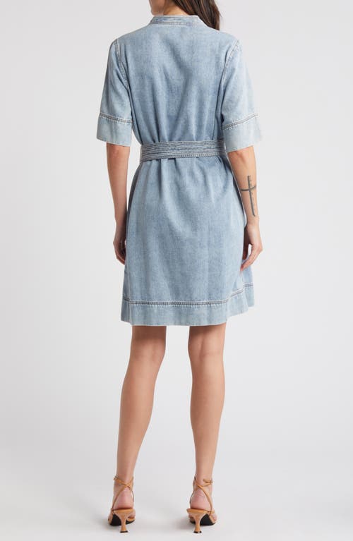 Rails Chancey Faded Denim Mini Dress In Faded Indigo