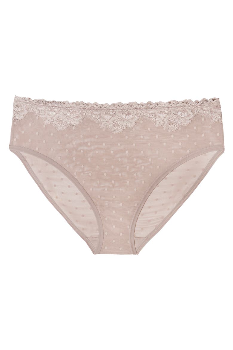 Sheer Whisper High Cut Briefs, Alternate, color, BARK