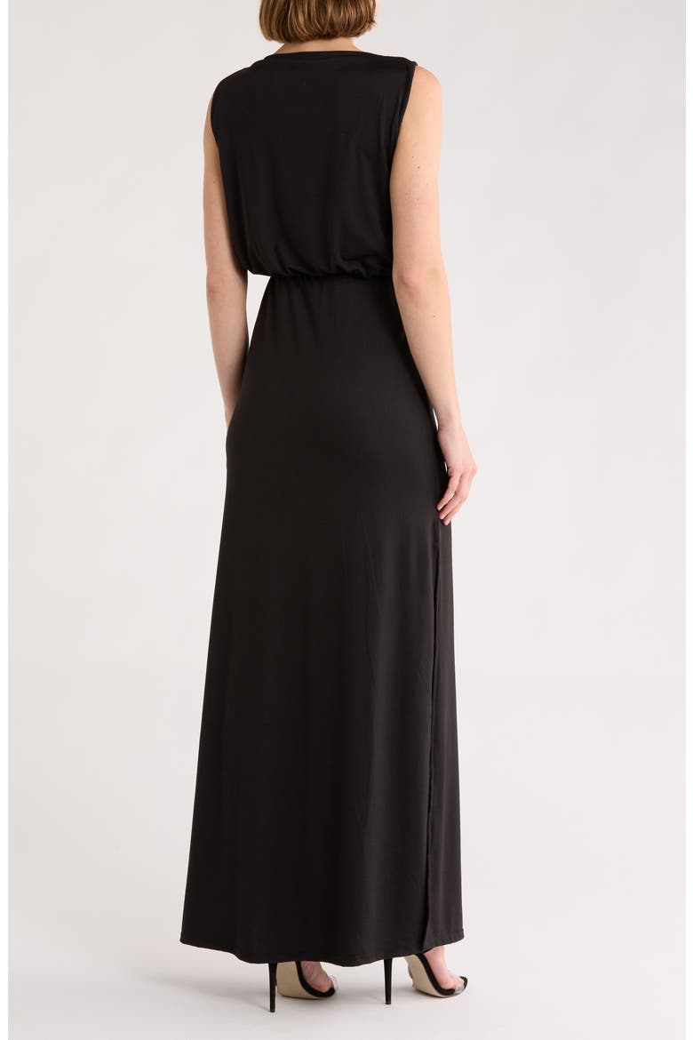 Sleeveless Maxi Dress, Alternate, color, BLACK