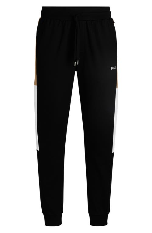 Hugo Boss Boss Iconic Cotton Joggers In Black
