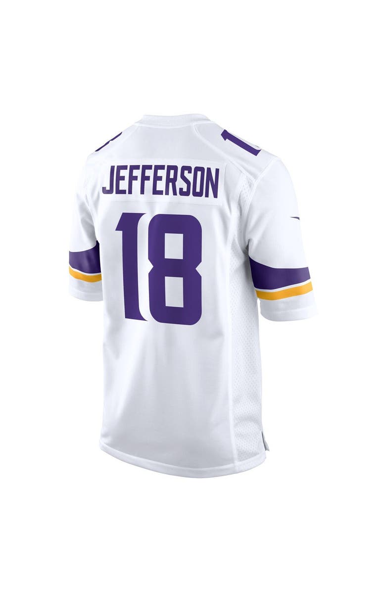 Nike Men's Nike Justin Jefferson White Minnesota Vikings Game Jersey, Alternate, color, 